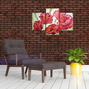 Slika - Cvetovi maka (90x60 cm)