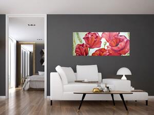 Slika - Cvetovi maka (120x50 cm)