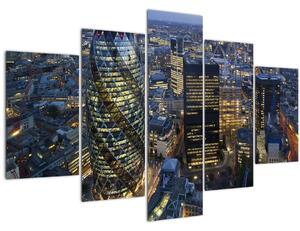 Slika - Večerna panorama Londona (150x105 cm)