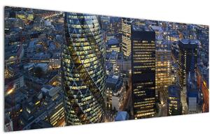 Slika - Večerna panorama Londona (120x50 cm)