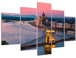 Slika - Panorama mesta, Budimpešta, Madžarska (150x105 cm)