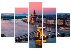 Slika - Panorama mesta, Budimpešta, Madžarska (150x105 cm)