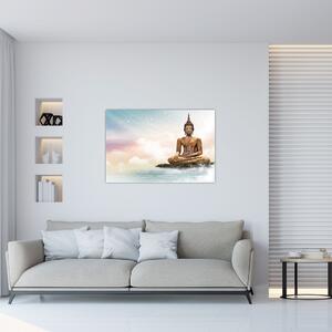 Slika - Buda, ki nadzoruje zemljo (90x60 cm)