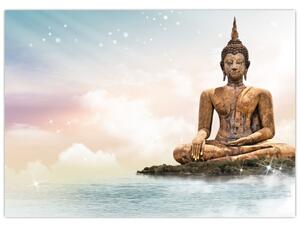 Slika - Buda, ki nadzoruje zemljo (70x50 cm)