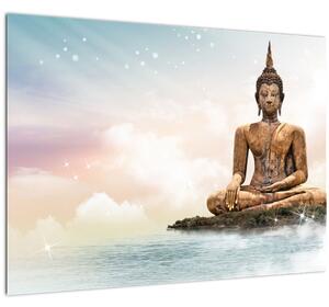 Slika - Buda, ki nadzoruje zemljo (70x50 cm)