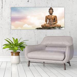 Slika - Buda, ki nadzoruje zemljo (120x50 cm)