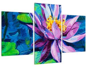 Podoba vodne lilije na vodi (90x60 cm)
