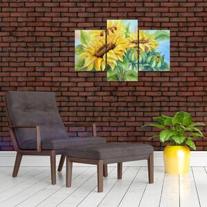 Slika cvetočih sončnic (90x60 cm)