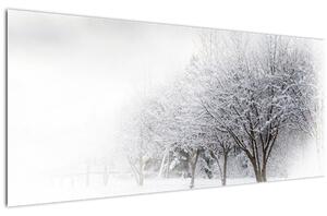 Slika - Zimska ulica (120x50 cm)