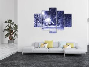 Slika - Čarobna zimska noč (150x105 cm)