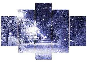 Slika - Čarobna zimska noč (150x105 cm)