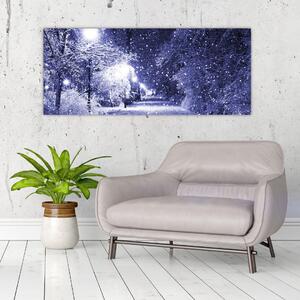 Slika - Čarobna zimska noč (120x50 cm)