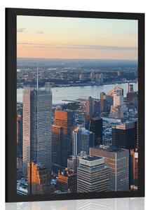 Plakat panorama grada New Yorka