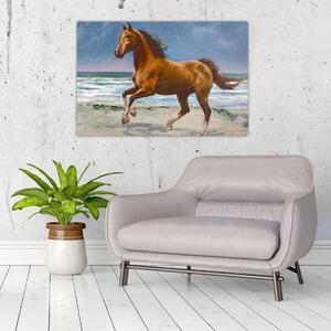 Slika konja na plaži (90x60 cm)