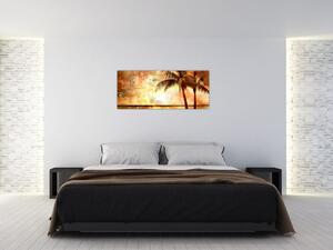 Slika - Palme na plaži (120x50 cm)