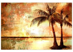 Slika - Palme na plaži (90x60 cm)