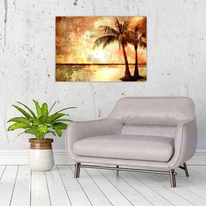 Slika - Palme na plaži (70x50 cm)