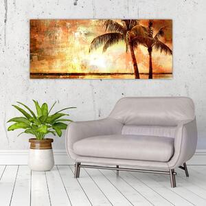 Slika - Palme na plaži (120x50 cm)