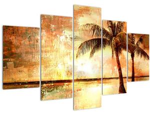 Slika - Palme na plaži (150x105 cm)