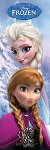 Poster La Reine des neiges - Anna & Elsa, (53 x 158 cm)