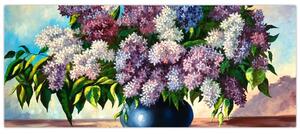 Slika - Šopek lila (120x50 cm)