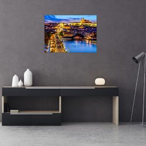 Staklena slika - Karlov most, Praga, Češka (70x50 cm)