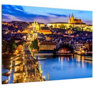 Staklena slika - Karlov most, Praga, Češka (70x50 cm)
