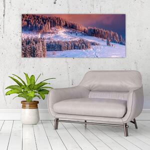 Slika zimske pokrajine (120x50 cm)