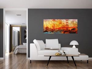 Slika - Golden Gate, San Francisco, Kalifornija (120x50 cm)