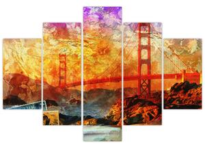 Slika - Golden Gate, San Francisco, Kalifornija (150x105 cm)