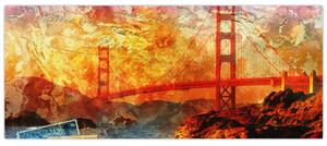 Slika - Golden Gate, San Francisco, Kalifornija (120x50 cm)
