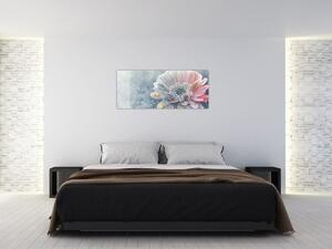Slika - Zimska roža (120x50 cm)