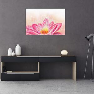 Slika lotosovega cveta (90x60 cm)