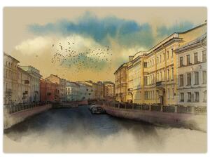 Slika - reka Moyka, Sankt Peterburg, Rusija (70x50 cm)