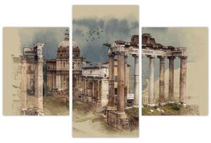 Slika - Rimski forum, Rim, Italija (90x60 cm)