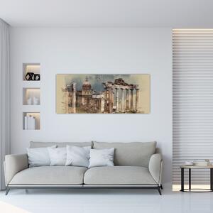 Slika - Rimski forum, Rim, Italija (120x50 cm)