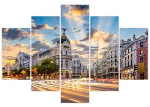Slika - Calle Gran Vía, Madrid, Španija (150x105 cm)