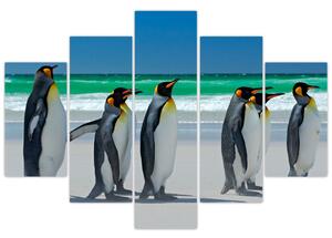 Slika - Skupina kraljevih pingvinov (150x105 cm)