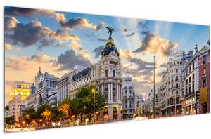 Slika - Calle Gran Vía, Madrid, Španija (120x50 cm)