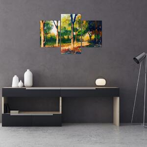 Podoba gozda v poletnem soncu, slika (90x60 cm)