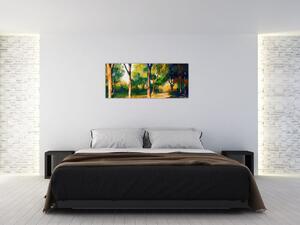 Podoba gozda v poletnem soncu, slika (120x50 cm)