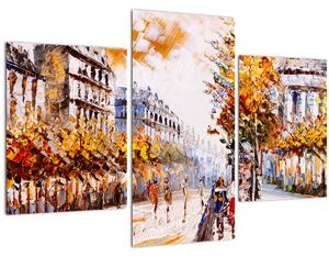 Slika - Ulica v Parizu (90x60 cm)