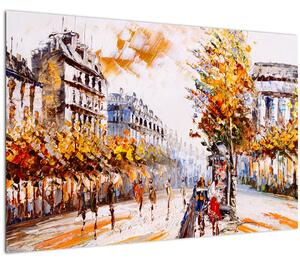 Slika - Ulica v Parizu (90x60 cm)