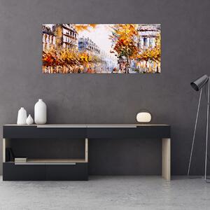 Slika - Ulica v Parizu (120x50 cm)