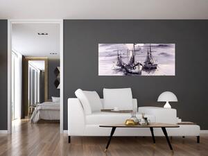 Slika - Port, oljna slika (120x50 cm)