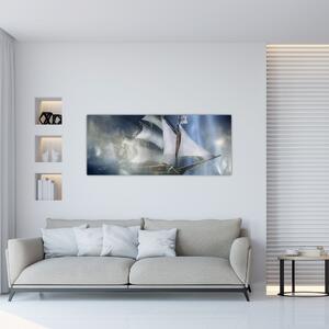 Slika - Ladja duhov (120x50 cm)