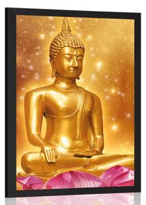 Plakat zlatni Buddha