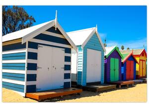 Slika - Brighton Beach, Melbourne, Avstralija (90x60 cm)
