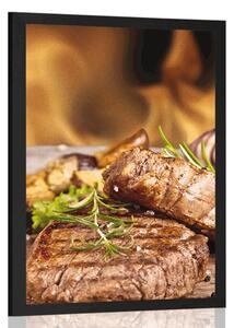 Plakat goveđi steak na žaru