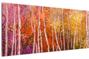 Slika pisanega gozda (120x50 cm)